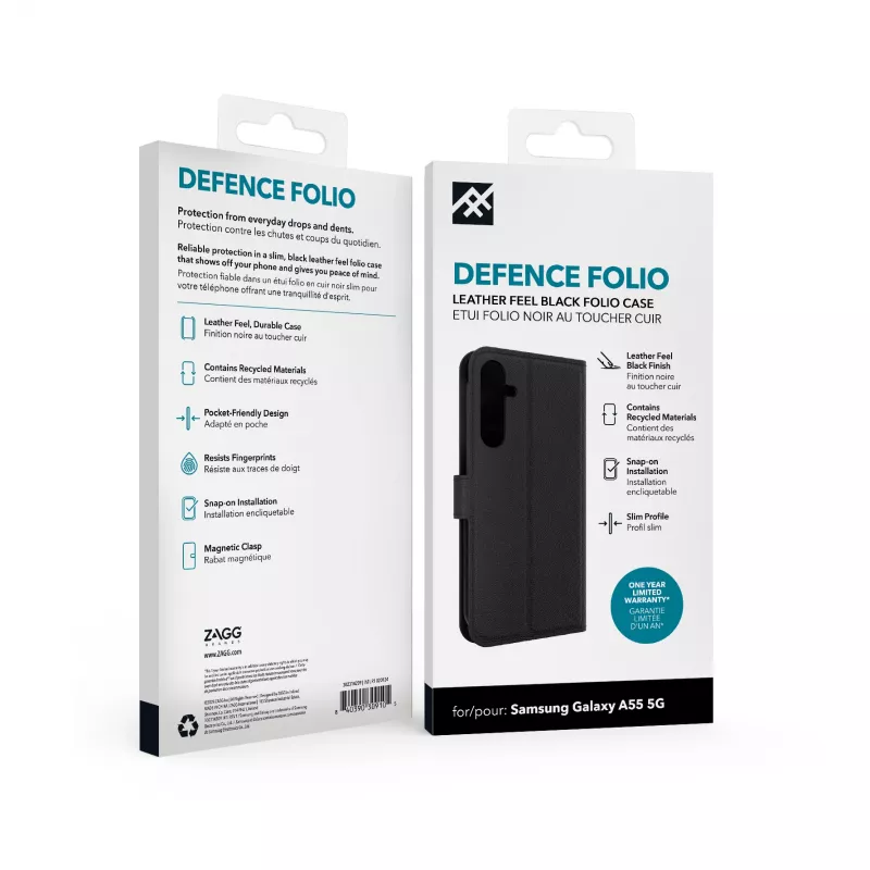 IFROGZ Defence Folio telefoonhoesje 16,8 cm (6,6 inch) zwart