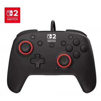 Bekabelde gaming-controller Turtle Beach Rematch voor Nintendo Switch 2 – USB-C, 3 m kabel, terug-knop, D-pad, zwart