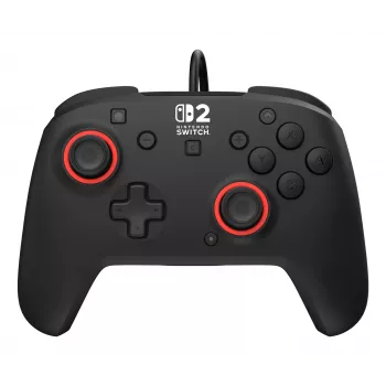 Bekabelde gaming-controller Turtle Beach Rematch voor Nintendo Switch 2 – USB-C, 3 m kabel, terug-knop, D-pad, zwart