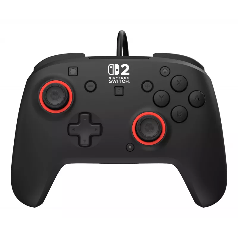 Bekabelde gaming-controller Turtle Beach Rematch voor Nintendo Switch 2 – USB-C, 3 m kabel, terug-knop, D-pad, zwart