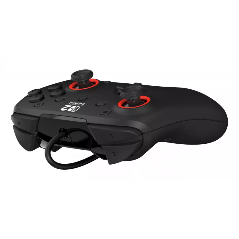 Bekabelde gaming-controller Turtle Beach Rematch voor Nintendo Switch 2 – USB-C, 3 m kabel, terug-knop, D-pad, zwart