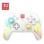 Draadloze RGB-gaming-controller Turtle Beach Afterglow Wave wit voor Nintendo Switch 2, Bluetooth/USB-C, ingebouwde accu 20 u, 3 m kabel