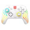 Draadloze RGB-gaming-controller Turtle Beach Afterglow Wave wit voor Nintendo Switch 2, Bluetooth/USB-C, ingebouwde accu 20 u, 3 m kabel