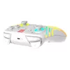 Draadloze RGB-gaming-controller Turtle Beach Afterglow Wave wit voor Nintendo Switch 2, Bluetooth/USB-C, ingebouwde accu 20 u, 3 m kabel