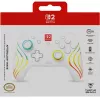 Draadloze RGB-gaming-controller Turtle Beach Afterglow Wave wit voor Nintendo Switch 2, Bluetooth/USB-C, ingebouwde accu 20 u, 3 m kabel