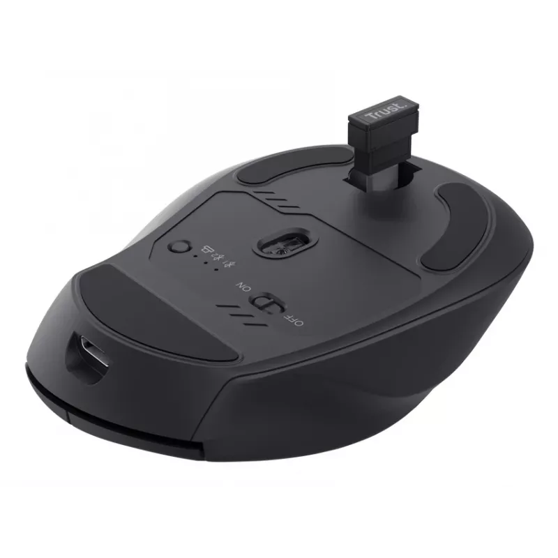 TRUST Niven rechtshandige draadloze bureaumuis, RF + Bluetooth, 3200 DPI