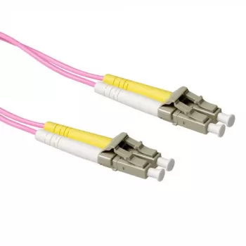 ACT 0,25 m LSZH multimode 50/125 OM4 glasvezel-patchkabel duplex met LC-stekkers