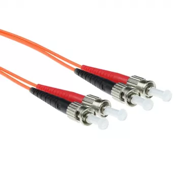 ACT 3 meter LSZH multimode 62,5/125 OM1 glasvezel-patchkabel duplex met ST-stekkers