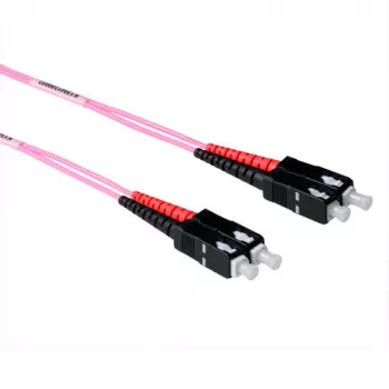 ACT 5 meter LSZH multimode 50/125 OM4 glasvezel-patchkabel duplex met SC-stekkers