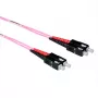 ACT 5 meter LSZH multimode 50/125 OM4 glasvezel-patchkabel duplex met SC-stekkers