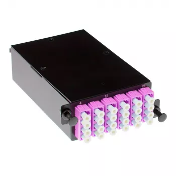 ACT High Density Fanout-cassette 24 vezels MTP®-MPO Low Loss OM4