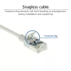 ACT grijs 3 meter LSZH U/FTP CAT6A datacenter slimline patchkabel snagless met RJ45-stekkers