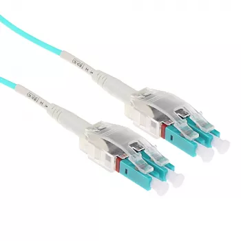 ACT 1,5 meter Multimode 50/125 OM3 Polarity Twist glasvezelkabel met LC-stekkers