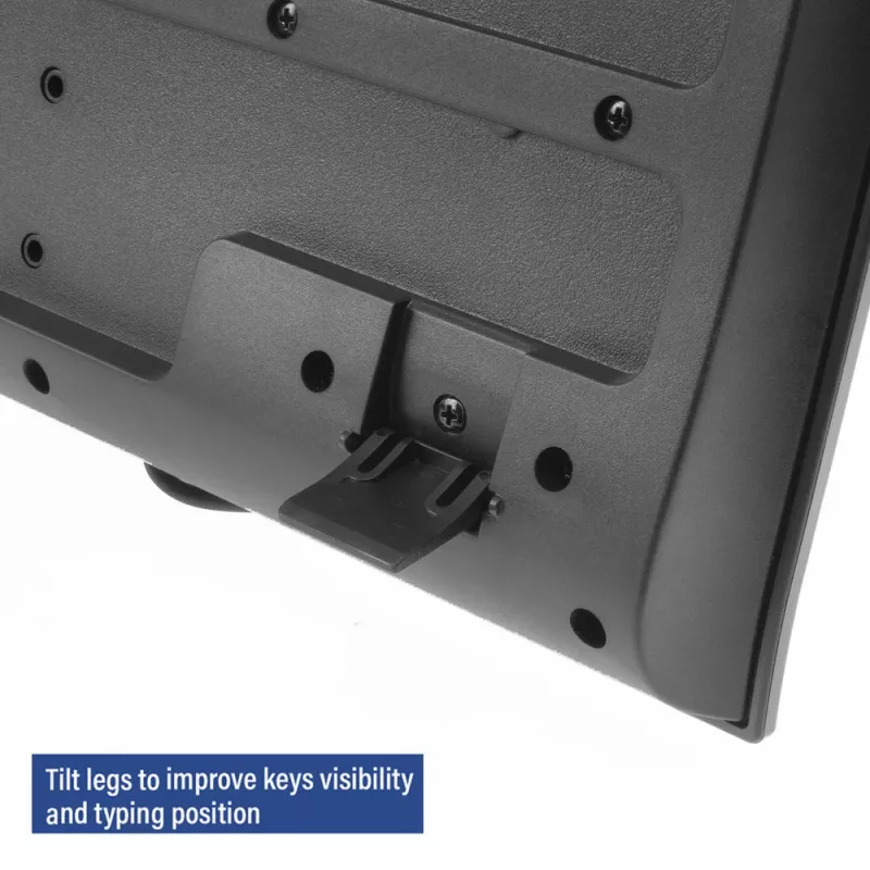 ACT zakelijk toetsenbord USB (Qwerty/US-layout), Full-Size (100%), bedraad, USB, membraan, QWERTY, zwart