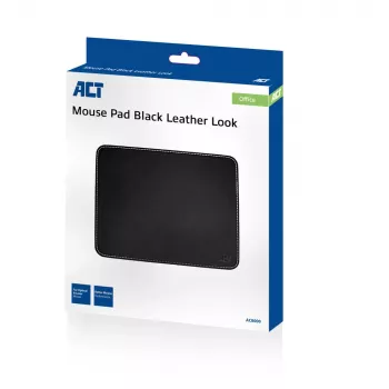 ACT muismat met zwarte lederlook