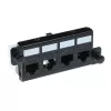 Adapter ACT FA2057 voor 4 x Keystone UTP zwart