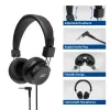 ACT opvouwbare stereokoptelefoon met 3,5-mm-audiobus