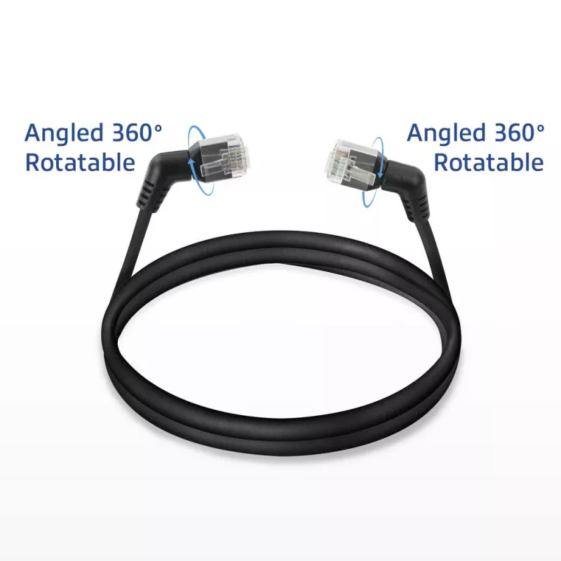 Netwerkkabel ACT DD1901 Cat6 U/FTP (STP) 1 m RJ-45 zwart