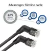 Netwerkkabel ACT DD1901 Cat6 U/FTP (STP) 1 m RJ-45 zwart
