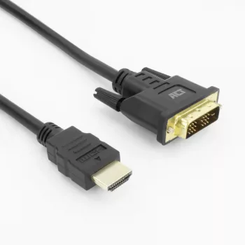 ACT AK3737 videokabel-adapter 5 m HDMI Type A (Standard) DVI-D zwart