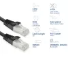 Netwerkkabel ACT FB8102 Cat8 U/FTP (STP) zwart 2 m met RJ-45-stekkers