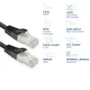 ACT FB8125 netwerkkabel zwart 0,25 m Cat8 U/FTP (STP)