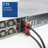 ACT stroomkabel C14 IEC Lock+ Dual Locking - C15 IEC Lock+ zwart 1 m, PC3868