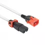 ACT netkabel C14 IEC Lock+ Dual Locking – C15 IEC Lock+ wit 1 m, PC3871