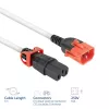 ACT netkabel C14 IEC Lock+ Dual Locking – C15 IEC Lock+ wit 1 m, PC3871