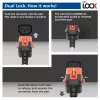 ACT netkabel C14 IEC Lock+ Dual Locking - C15 IEC Lock+ wit 3 m, PC3879