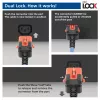 ACT stroomkabel C14 IEC Lock+ Dual Locking - C15 IEC Lock+ blauw 1 m, PC3870