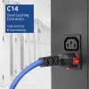 ACT Powercord C14 IEC Lock+ Dual Locking - C15 IEC Lock+ blauw 3 m, PC3878