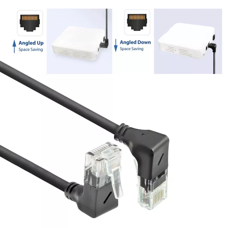 ACT DD7901 netwerkkabel zwart 1 m Cat6a U/UTP (UTP)