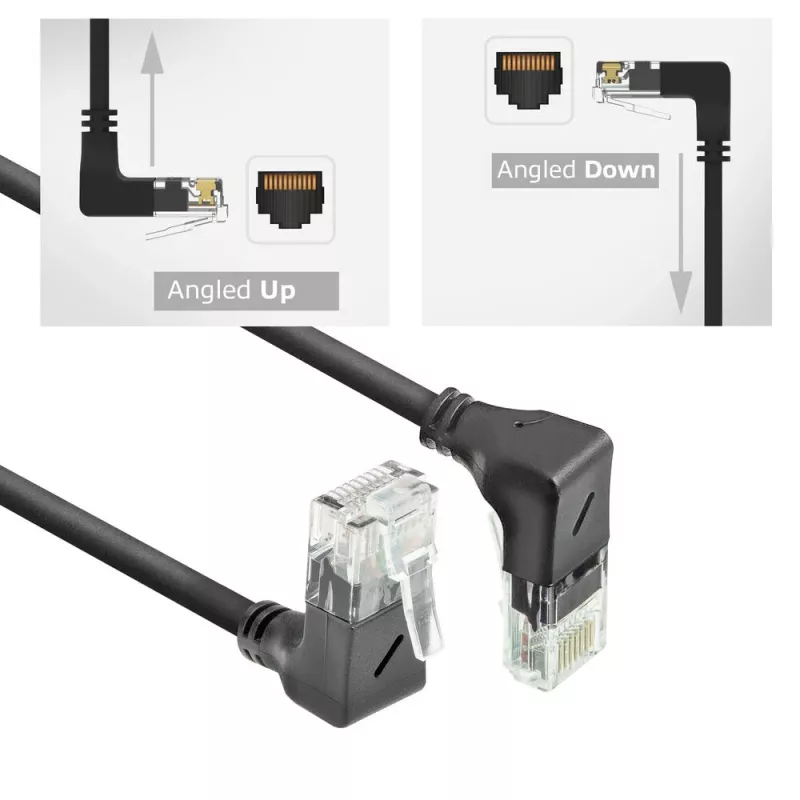 Netwerk-patchkabel ACT DD7905 Cat6a U/UTP 5 m Zwart RJ-45