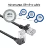 Netwerkkabel ACT DA4901 Cat6a U/FTP (STP) zwart 1 m met RJ-45 vergulde contacten