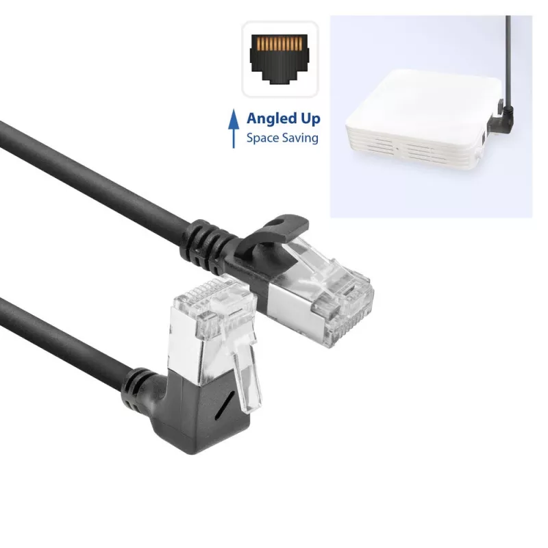 Netwerkkabel ACT DA4952 Cat6a U/FTP (STP) RJ-45 naar RJ-45 0,25 m zwart