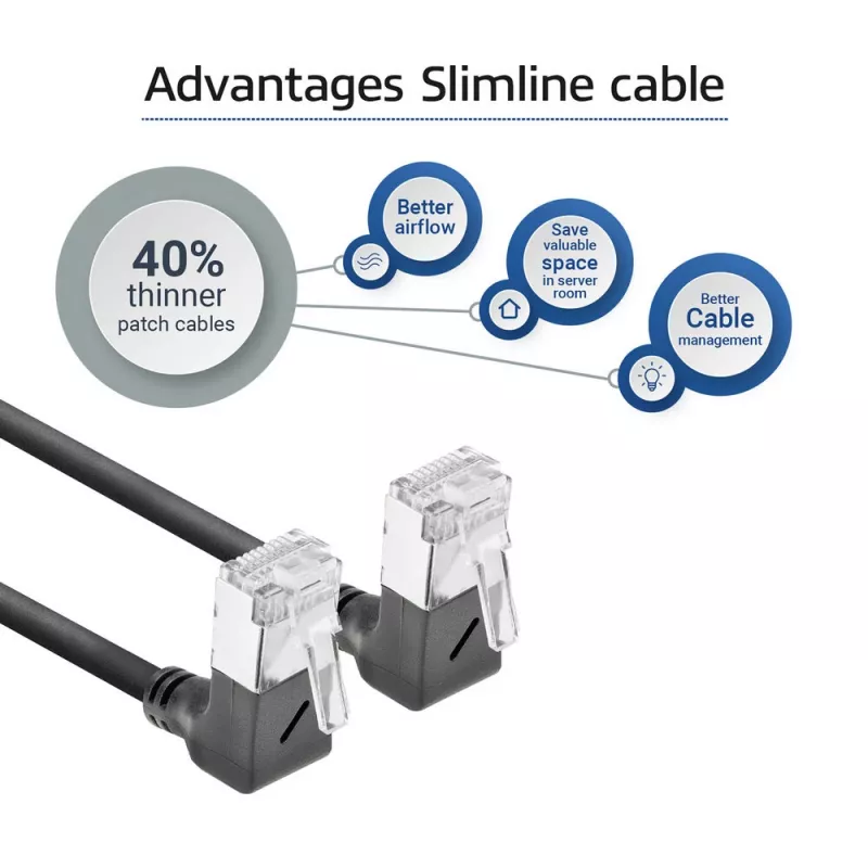ACT Cat6a U/FTP (STP) netwerkkabel DA6902, 2 m, RJ-45 naar RJ-45, zwart