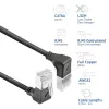 Netwerkkabel ACT DA7900 Cat6a U/FTP (STP) zwart 0,5 m met RJ-45-stekkers, vergulde contacten
