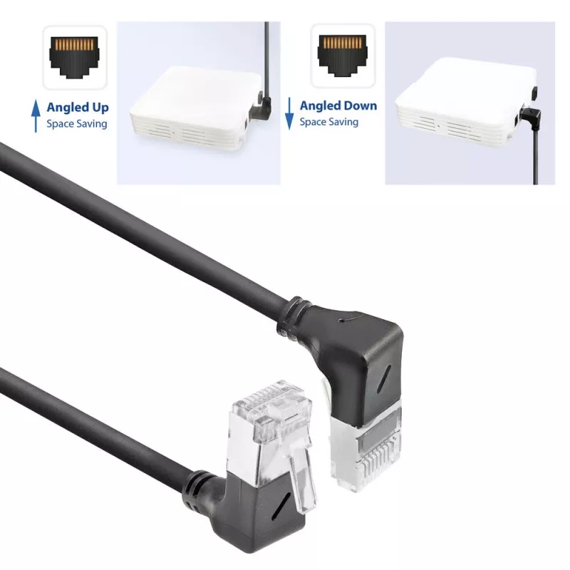 ACT Cat6a U/FTP (STP) netwerkkabel DA7902 — 2 m, RJ-45 naar RJ-45, zwart