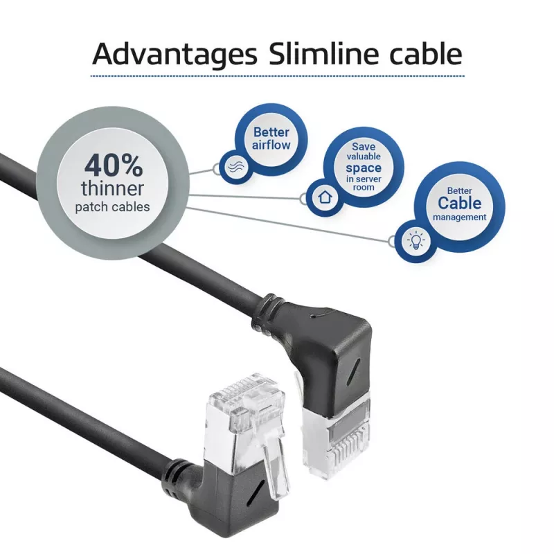 ACT Cat6a U/FTP (STP) netwerkkabel DA7905, 5 m, RJ-45 naar RJ-45, zwart