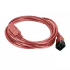 ACT-netkabel C20–C21 IEC60320 rood 2 m, 16 A 250 V