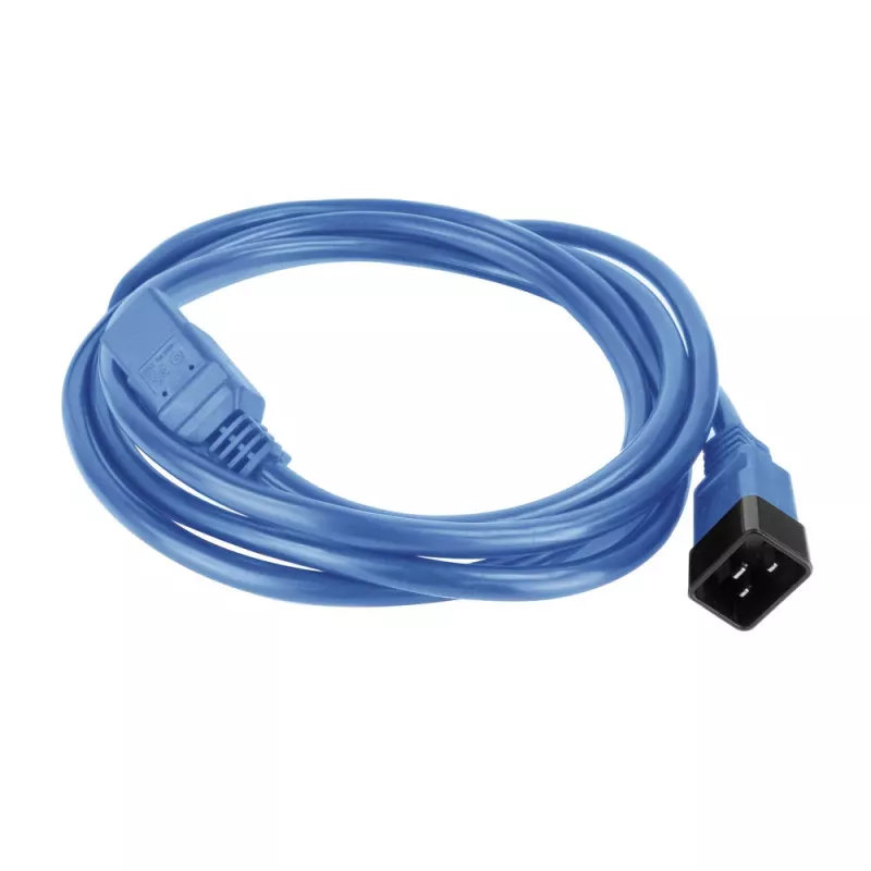 Netkabel ACT C20–C21 IEC60320 blauw 3 m, 250 V 16 A