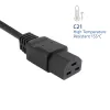 Netkabel ACT C14 naar C21 IEC60320 zwart 1,5 m, 250 V 10 A