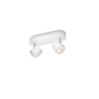 Plafond-/wandspot Philips dimbare LED Star 2x 11,5W, warmwit, 2700K, 10000 lm, IP20