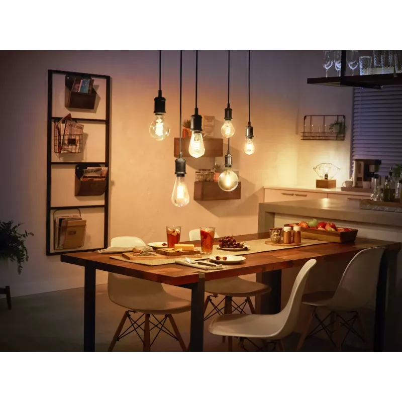 Slimme lamp Philips 1-pack ST72 E27 filament Edison Bluetooth Zigbee
