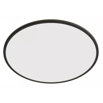 Philips Superslim plafondlamp 15W, zwart, metaal, kunststof, IP54, terras, tuin, II, modern