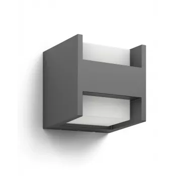 Buitenwandlamp Signify Philips Arbour wandlamp 3,8 W LED antraciet