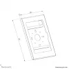 Tabletbehuizing Neomounts WL15-601BL1 voor 10,9–11 inch (25,4–27,9 cm) – afsluitbaar, zwart, universeel