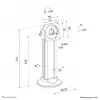 Tablet-tafelstandaard Neomounts DS15-632BL1 — universeel afsluitbaar, tot 3 kg belastbaar
