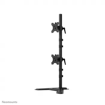 Neomounts dual-monitorstandaard DS45-600BL2V voor 2 displays 10–32 inch, VESA 75x75–100x100, max. belasting 9 kg, vrijstaand, zwart